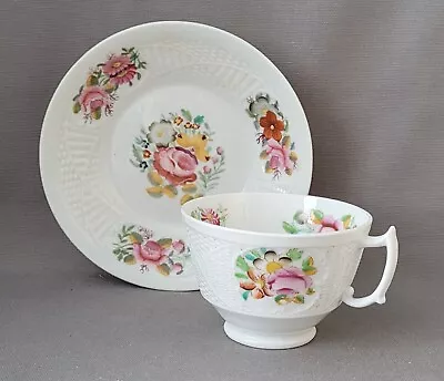 Buy New Hall Basket Weave Pattern 1897 Cup & Saucer 1815-25 Pat Preller Collection • 20£