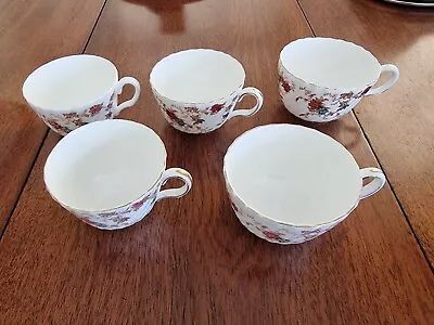 Buy Vintage Set Of Five Minton Ancestral Tea / Large Coffee Cups.  • 15£