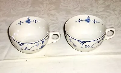 Buy 2 X Furnivals Denmark Blue & White Tea Cups  (a) • 5£