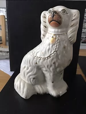 Buy Staffordshire Flat-back Dog Early Victorian, 19th Century. 10  No Damage. • 16£