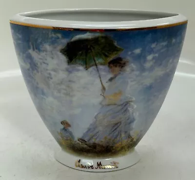 Buy Goebel Artis Orbis Claude Monet Vase Woman With Parasol Madame Monet & Her Son • 5£