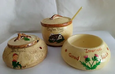 Buy Manor Ware Pots/Jar Memorabilia Vintage Ornamental Collectors X3 • 10.99£