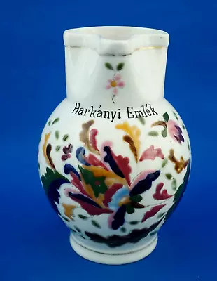 Buy Harkanyi Emlek Zsolnay Pecs Vase Jug Porcelain Enamel In Relief Hungary 1900 • 146.40£