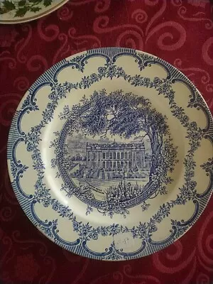 Buy Chatsworth House Derbyshire English Ironstone Tableware Ltd Blue Plate  24cm • 2.50£