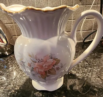 Buy Maryleigh Pottery Floral Jug Staffordshire England Vintage • 29.41£