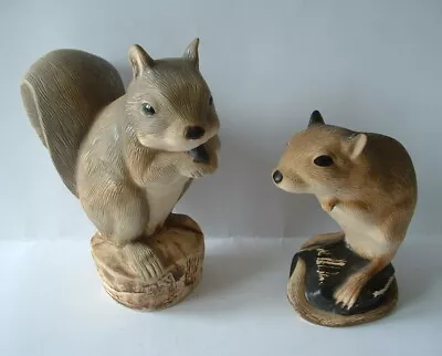 Buy Vintage Purbeck Pottery Animals  -  Red Squirrel And Gerbil • 4.99£