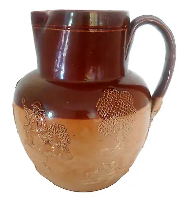 Buy Antique Royal Doulton 'Lambeth' Salt Glazed Stoneware Harvest Jug 7 /18 Cm C • 13.99£