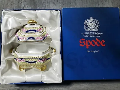 Buy Vintage SPODE Miniature Bone China Porcelain, Rectangle Soup Tureen & Cover • 35.99£