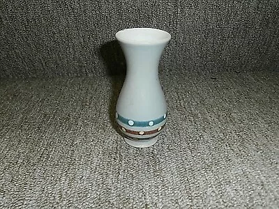 Buy Small Grey Vase With Stripes And Dots Marked Foreign And 985 On Base • 2.99£
