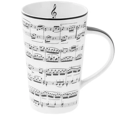 Buy  Making Music Notes Latte Mug Tall  Coffee Cup Fine China Gift Boxed  • 8.49£
