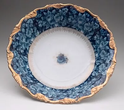 Buy Antique RC Rosenthal 10  Bowl Bavaria 'Alice' Cobalt Blue Gilt Germany • 24.69£