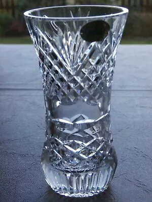 Buy Lovely Tyrone Crystal Waist Style Vase  - Ex Cond - Stamped • 4.99£