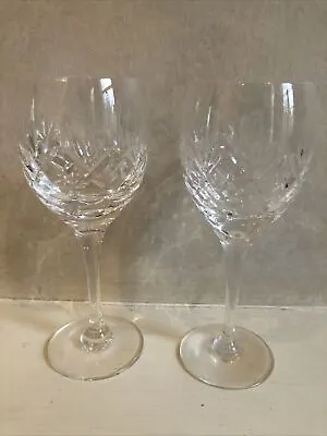 Buy Vintage Royal Doulton Georgian Pattern Small Stemmed Glasses 200ml Approx 17 Cm • 18.95£