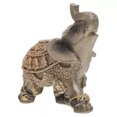 Buy  Elephant Ornaments Resin Office Desktop Model Vintage Home Decor Statue • 10.58£