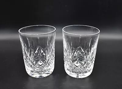 Buy 2 Waterford Crystal Lismore 5oz Whiskey Glasses / Tumblers – 8.9cms (3-1/2″) • 34£