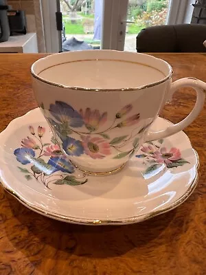 Buy Vintage Cup And Saucer Duchess Bone China Chatsworth • 5£