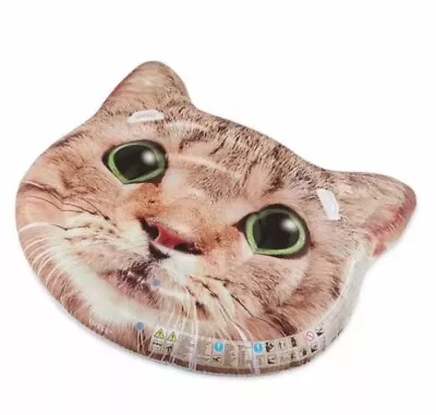 Buy Giant Inflatable Cat Lilo Pool Float Cat Island • 70£
