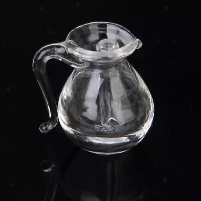 Buy 1:12 Dollhouse Miniature Micro Glass Transparent Water Jug Kettle Dollhouse • 4.67£
