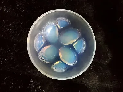 Buy Antique Original SABINO PARIS Opalescent Oyster Shells Art Glass Bowl Signed • 218.47£
