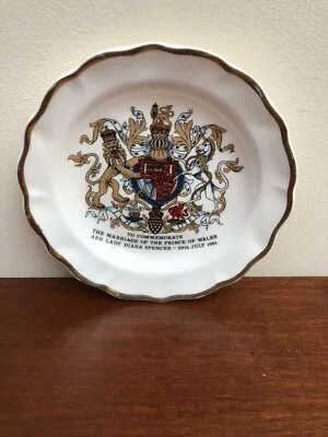 Buy Vintage Commemorative Marriage Plate Prince Charles & Lady Diana Fenton England  • 20£
