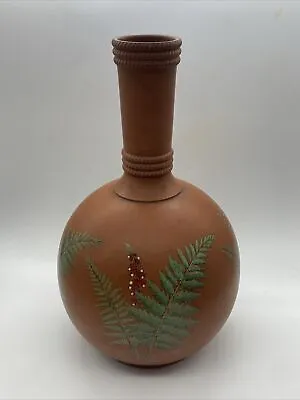 Buy Antique Aesthetic Prattware Pottery Terraccotta Flask / Vase • 30£