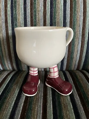Buy Carlton Ware - Walking Teacup With Checked Socks - Red / Maroon • 5£