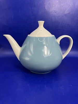 Buy VILLEROY & BOCH Mettlach Germany SAAR Teapot Porcelain Atomic Blue Tea Pot VTG • 54.94£
