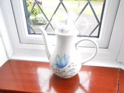 Buy Poole Pottery Franwise Blue Harbells  Coffee/teapot  10in High 17in Round New • 12£
