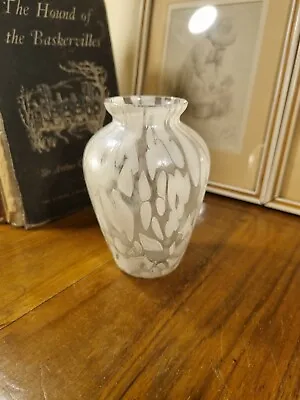 Buy Royal Brierley Studio By Michael Harris White Iridescent  4  Urn Vase C.1990 • 24.99£