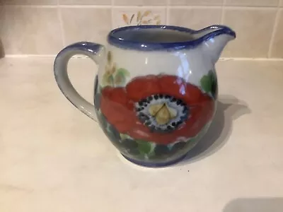 Buy Highland Stoneware Jug. Decorated With A Poppy • 25£