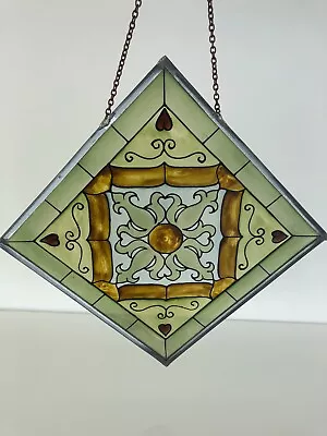 Buy Leaded Stained Glass Window Pane/Hanging Picture • 60£