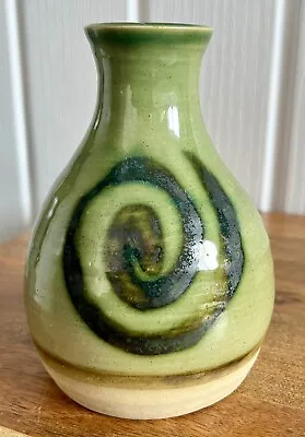 Buy Vintage Moffat Studio Pottery Vase Spiral Swirl Gerard T Lyons Scotland 4.5” • 13.95£