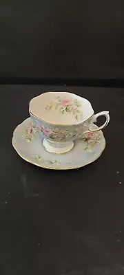Buy Royal Albert Moss Rose ~ Gray~  - Tea Cup And Saucer ~ Rare! • 34.99£