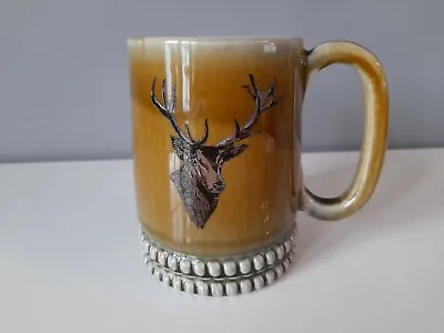 Buy Wade Irish Porcelain Tankard Mug With Stag To Front - Good Condition • 7£