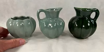 Buy Van Briggle Pottery Lot Of 3 SMALL Pitchers Bowls COLLECTION STARTER Very Pretty • 92.03£