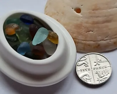 Buy Vintage Sea Glass Pieces And Mudlarked Pottery Lid • 15£