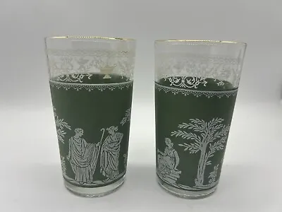 Buy Wedgwood Jasperware Jeanette Green Hellenic Drinking Glasses SET OF 2 • 18.30£