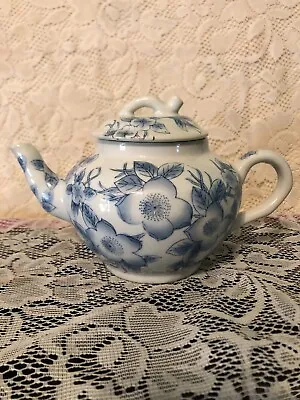 Buy Porcelain White With Blue Flowers Teapot         A2 • 7.56£