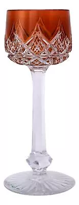 Buy BACCARAT Crystal - COLBERT Design - Hock Wine Glass / Glasses - 7 3/4  Amber • 139.99£