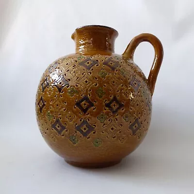 Buy Large Aldo Londi Bitossi Ball Round Jug Vase Ceramic Pottery Yellow Spagnolo MCM • 99£
