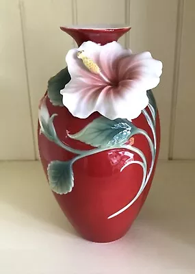 Buy Franz Collection - Island Beauty Hibiscus -  Small Vase (fz01693) - Rare • 150£