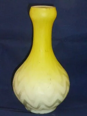 Buy Rare Antique Thomas Webb, Stourbridge Herringbone Satin Glass Vase C1885 • 65£