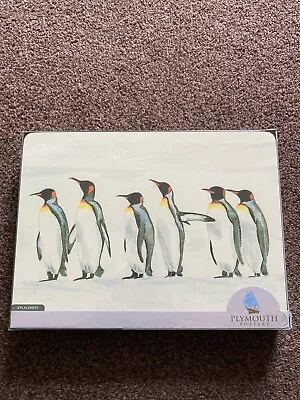 Buy Plymouth Pottery Table Mats And Coasters. Penguin Design. BN • 28£