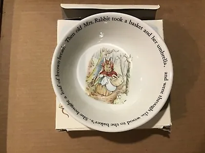 Buy Wedgewood China Peter Rabbit Child's Bowl With Old Mrs. Rabbit • 11.34£