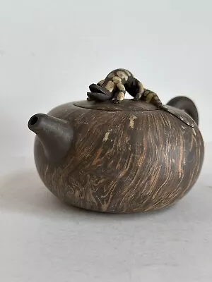 Buy Vintage CHINESE YIXING ZISHA TEAPOT Spotted Lizard SIGNED UNUSUAL • 59.93£