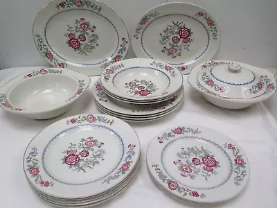 Buy Vintage BCM Nelson Ware Ceramic Set X 21 Dish Side Plates Tureens Bowl Floral • 19.99£