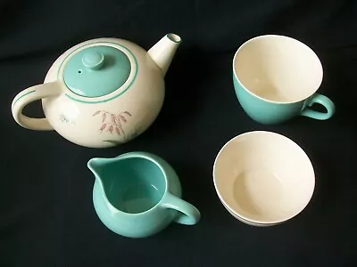Buy Vintage Crown Ducal Tea Set For One. Teapot Sugar Bowl Milk Jug Cup • 16.50£