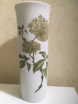 Buy Fine Porcelain White Kaiser Vase With Green & Gold Flower “christina” • 4.99£