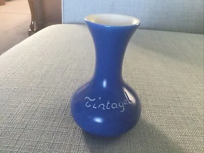 Buy Blue Vase By Foster’s Studio Pottery Co. Cornwall. Souvenir From TINTAGEL • 4.99£