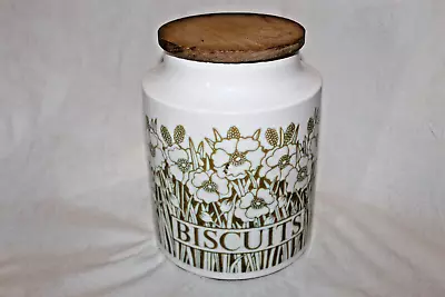 Buy Vintage Hornsea Pottery Fleur Large Biscuit Barrel Storage Jar • 15£